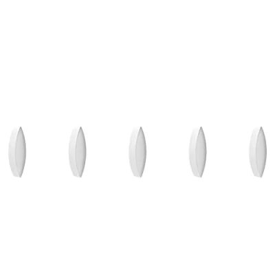 Image of stonylab Magnetic Stir Bar, 5 Pack 10 mm Laboratory Plate Bar PTFE Coated Set Stirring Bars White Mixer for Stirrers, Olive Shape, PK