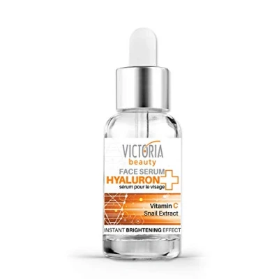 Image of Victoria Beauty Hyaluronic Acid Serum with Vitamin C, Glycolic Acid, Niacinamide and Snail Anti Wrinkle Dark Spot Treatment for Men Women Moisturiser Oily Combination Skin,20ml