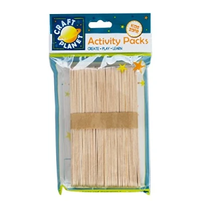 Image of Craft Planet CPT 6681109 Lollipop Sticks, Natural, 50 (XL)