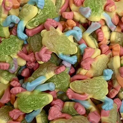Image of Tropical Frogs 700g Re Sealable Pouch by The Gourmet Sweet Company