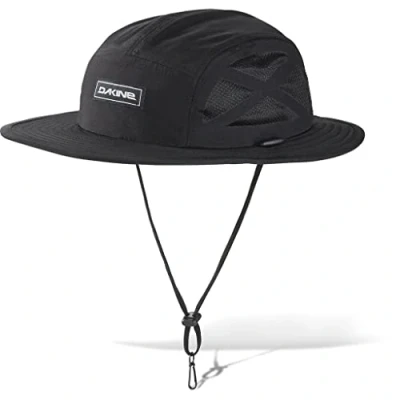 Image of Dakine Kahu Surf hat Black 10002457 Quick Dry Unisex Floating designed for water use Hybrid style foam brim