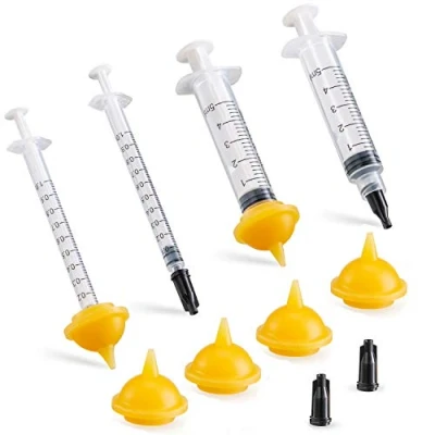 Image of 6 Pack Nipple Syringe Mini for Pets and Wildlife with Syringes, Best Suited Puppy Kitten Squirrels Other Newborn