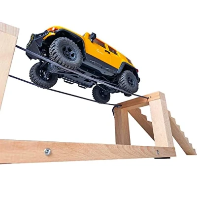 Image of Tight Rope Drive Challenge RC Crawler Truck Stairs &amp; Bridge Obstacle 1/24 1/18 Scale Course Track（NO Included）