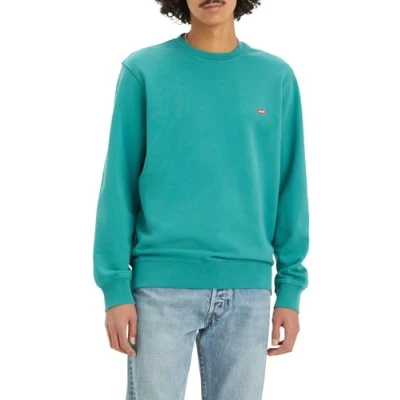 Image of Levi&#039;s Men&#039;s Crew Sweatshirt, Deep Jungle, XS