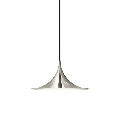 Image of GUBI Semi pendant light, Ø 47 cm, chrome