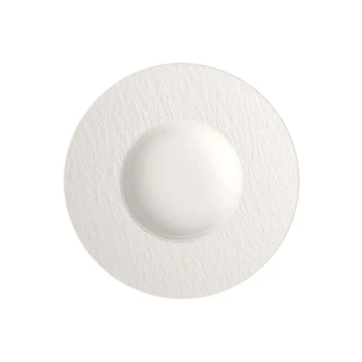 Image of Villeroy &amp; Boch Manufacture Rock Blanc Pasta Plate, 29 cm, Premium Porcelain, White