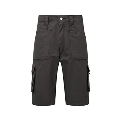 Image of Tuff Stuff Men Heavy Duty Combat Work Summer Shorts Pro Trade Multi Pockets 822 (Black, 38&quot; Waist)