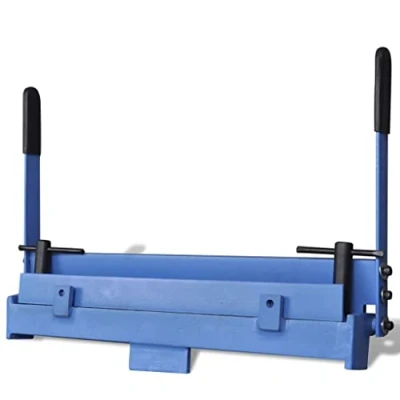 Image of vidaXL Manually Operated Sheet Metal Folding Machine Cast Iron Construction, Working Tool with 450mm Width, Maximum Bending Angle of 95 Degrees