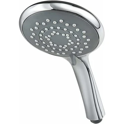 Image of Triton Showers Showerhead Bathroom Accessory Water 5 Spray Patterns High Pressure Shower Heads 8000 Series Chrome Finish Head Set Accessories