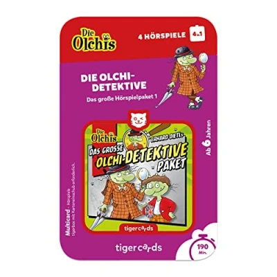 Image of tigermedia TIG4532 Tigercard Audio Play for Tigerbox Touch Detective (4 in 1), Multicoloured, Olchi Detektive Das große Hörspielpaket 1