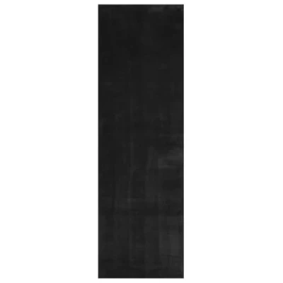 Image of vidaXL Rug HUARTE Short Pile Soft and Washable Black 80x250 cm