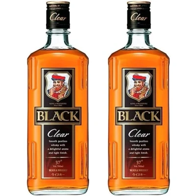 Image of Nikka Whisky Black Clear Japanese Liquor 700ml 37% Alc./Vol (Pack of 2)