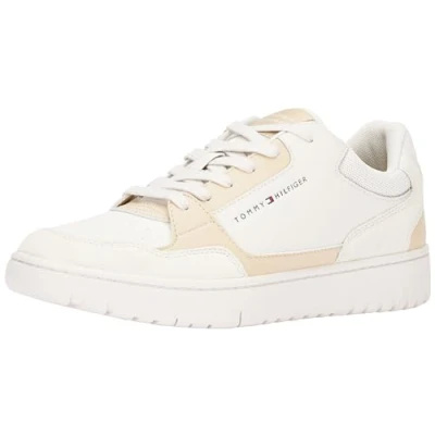 Image of Tommy Hilfiger Basket CORE MIX Trainers, Men&#039;s, Size: 6.5, Misty coast Leather/synthetics