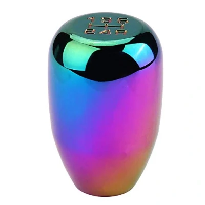 Image of Gorgeri 5 Speed Car Gear Shift Knob, Manual Knob Stick Head Shifter Lever with 3 Adapters 8/10/12mm(Colorful)