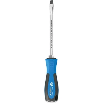 Image of BRILLIANT TOOLS BT031022 Screwdriver Slotted with Impact Cap 8.0 x 150 mm [Powered by KS Tools]