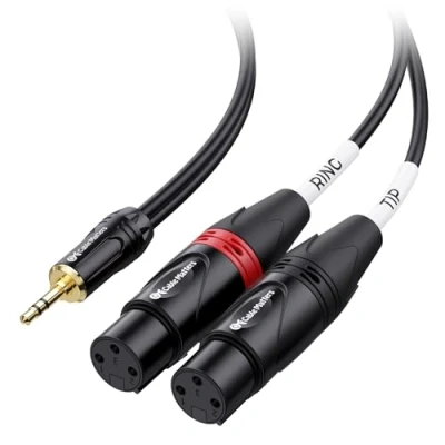 Image of Cable Matters 3.5mm TRS to Dual Female XLR Breakout 6 Feet
