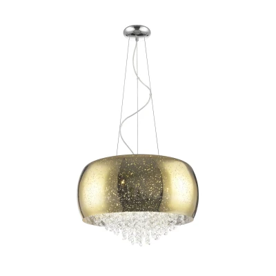 Image of Luna 5 Light Gold Crystal Pendant Ceiling