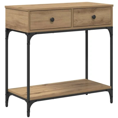 Image of vidaXL Console Table Artisan Oak 75x34.5x75 cm Engineered Wood