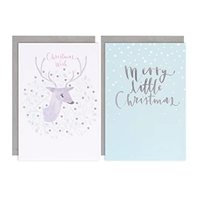 Image of Hallmark Charity Christmas Cards, 2 Stylish Designs, Pack of 12, Various, 25559883