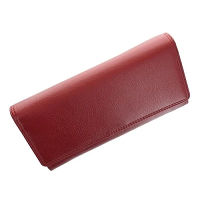 Image of VISCONTI Heritage Collection Buckingham Leather Flap Over Purse RFID Blocking HT35 Red