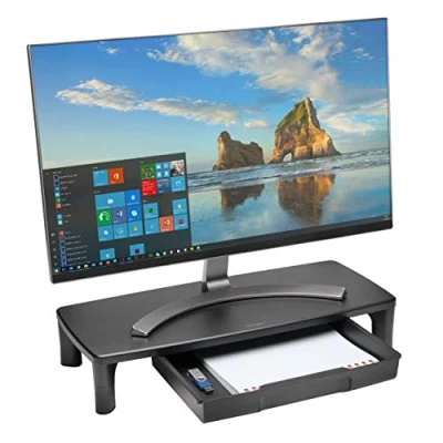 Image of Kensington SmartFit Monitor Stand with Drawer for your Home Office / PC riser Desk Storage Accessories (K55725EU)