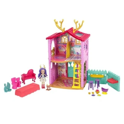Image of Mattel 1 GYJ18 Danessa Deer Royal Carriage Enchantimals, Multicoloured, One Size