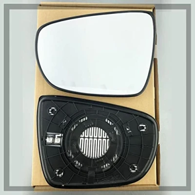 Image of Fits KIA Carens, For 2013 to 2018 Heated Base Convex Wing Mirror LEFT HAND ( UK Passenger Side )