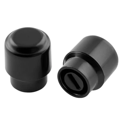 Image of Musiclily Pro Inch Size Guitar 3 Way Barrel Switch Tips Pickup Selector Lever Knobs for Fender Tele Style Electric Guitar, Black (Set of 2)