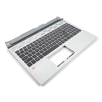 Image of Dell G15 5520/5521/5525 Palmrest &amp; US/INT ENGLISH Backlit Keyboard 09YDP0 + 00WNM6 (VYD0YY) Phantom Grey (Renewed)