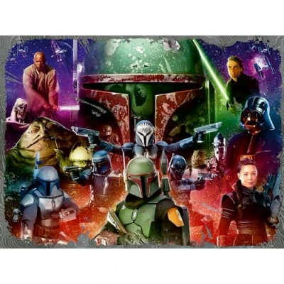 Image of Ravensburger 12000427 Boba Fett: Bounty Hunter 1500 pieces jigsaw Puzzle for adults and kids age 14 years up, Star Wars jigsaw, gifts fans