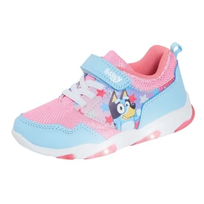 Image of Bluey Light Up Trainers for Girls EU 27 / UK 9 Child Pink