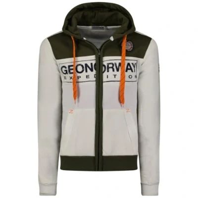 Image of Geographical Norway Men&#039;s Gweny Hooded Sweatshirt, Kaki, L