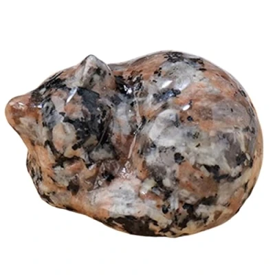 Image of Crystals Cats Carving Stone Figures Artisanal Crystal Smooth Texture Decors For Living Room Bedroom