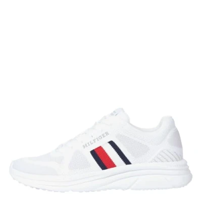 Image of Tommy Hilfiger Men&#039;s Modern Runner Knit Trainers, White (White), 6,5