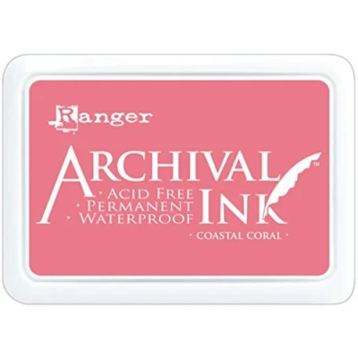 Image of Ranger INDUSTRIES Archival Ink Pads Coastal Coral, 2 x 3 inches