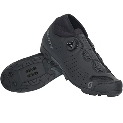 Image of Scott Men&#039;s MTB Comp Mid Sneaker Cycling Shoe, Black/White, 42 EU