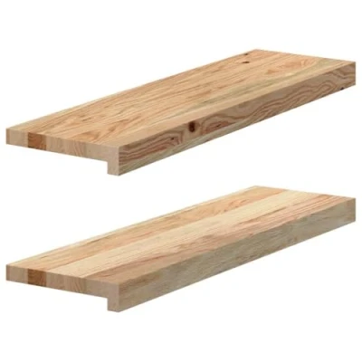 Image of vidaXL Window Sills 2 pcs Untreated 70x20x2 cm Solid Wood Oak