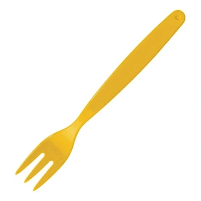 Image of Olympia 6619 Kristallon Polycarbonate Fork Yellow 170mm (Pack 12)