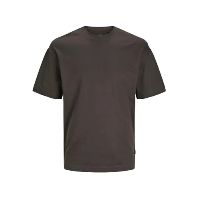 Image of JACK &amp; JONES Men&#039;s Jjeurban Edge Tee SS O Neck Noos T Shirt, Mulch, M
