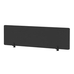 Image of Air Desktop Screen 1600x400mm Charcoal Fabric