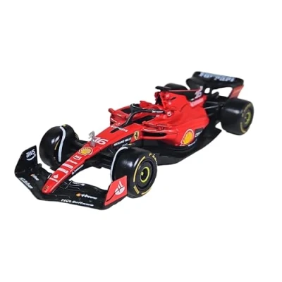 Image of Bburago 36836LE Formula 1 F1 Ferrari SF 23 Race Car (Leclerc #16) Die Cast, Red