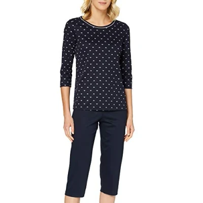 Image of Calida Women&#039;s Night Lovers Pajama Set, Dark Lapis Blue, S
