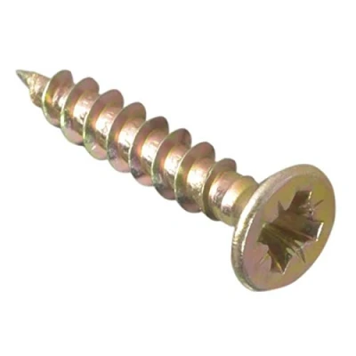 Image of ForgeFix Multi Purpose Single Thread Screws 3.5 x 20mm Zinc Yellow Passivated Box 200