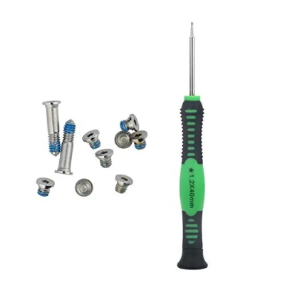Image of Replacement Screws Set with P5 Pentalobe Screwdriver Compatible Macbook Air 11&quot; A1370 A1465 13&quot; A1369 A1466