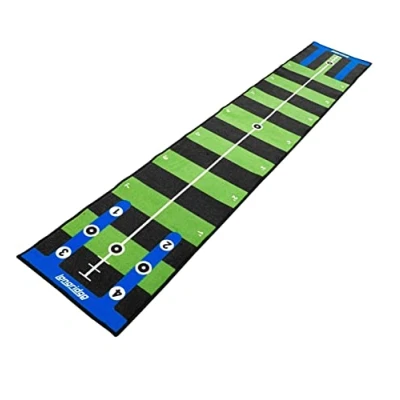 Image of Longridge Golf Pro Putting Mat 4m, Green/Black