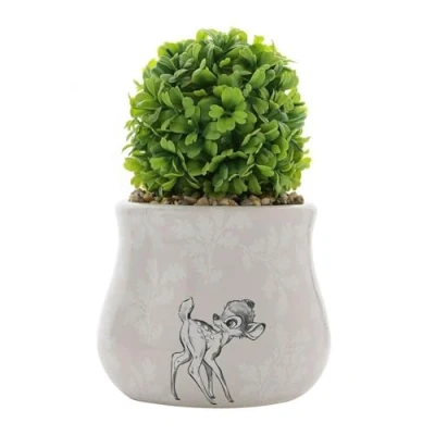 Image of Home Forest Friends Bambi Ceramic Planter with Faux Plant
