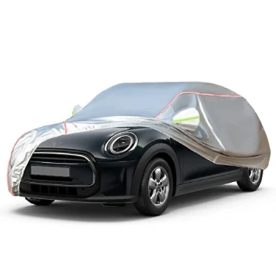Image of Car Cover Suitable For MINI 3 DOOR HATCH COOPER，COOPERS, Outdoor Cover, Wind And Rain Protection, Winter Oxford Fabric With Side Zips (Size : COOPER S EXCLUSIVE)