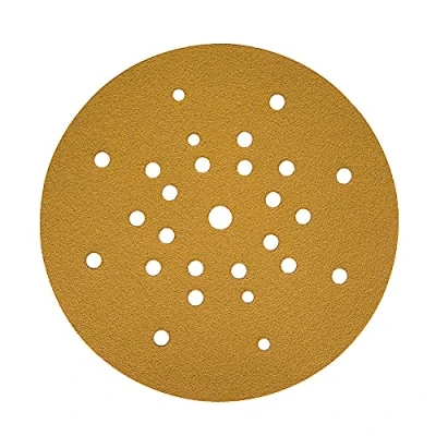 Image of Mirka Gold Universal sanding Paper Ø 225mm Grip 27 hole/grit P240 / 25/pack/For drywall sanders, wall and ceiling sanders/For plaster, filler, chipboard, wood, varnish