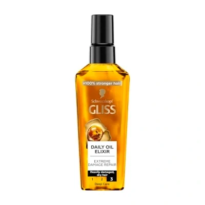 Image of Schwarzkopf Gliss Daily Oil Eliksir for Use with Argan and Vitamin E 75 ml