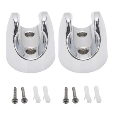 Image of Lodoot 2Pcs Shower Head Bracket Wall Mounted Toilet Bidet Sprayer Holder Handheld Showerhead Enduring ABS